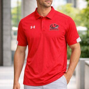 Reebok Polo Shirt Adult Size Medium Red Casual Outdoors Mens Fanshawe Falcon